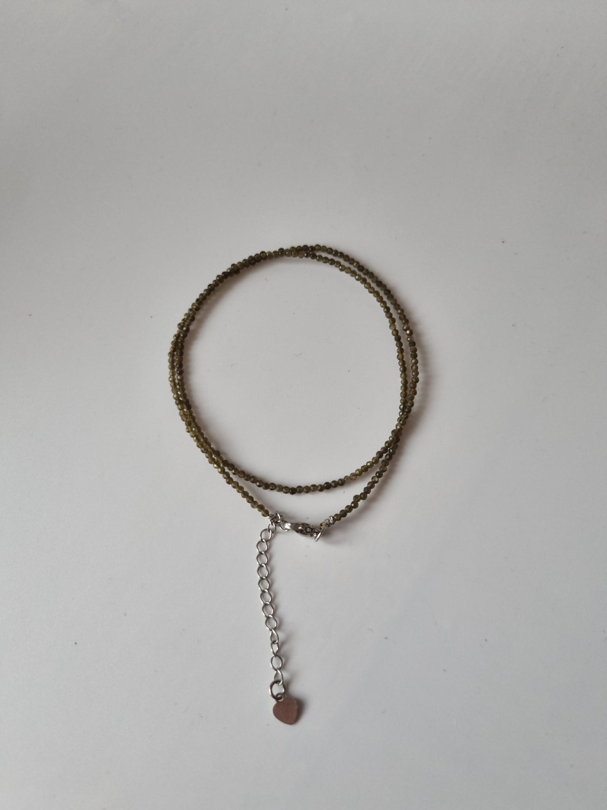 Handmade Golden obsidian natural stone 2-3mm faceted beads beautiful choker