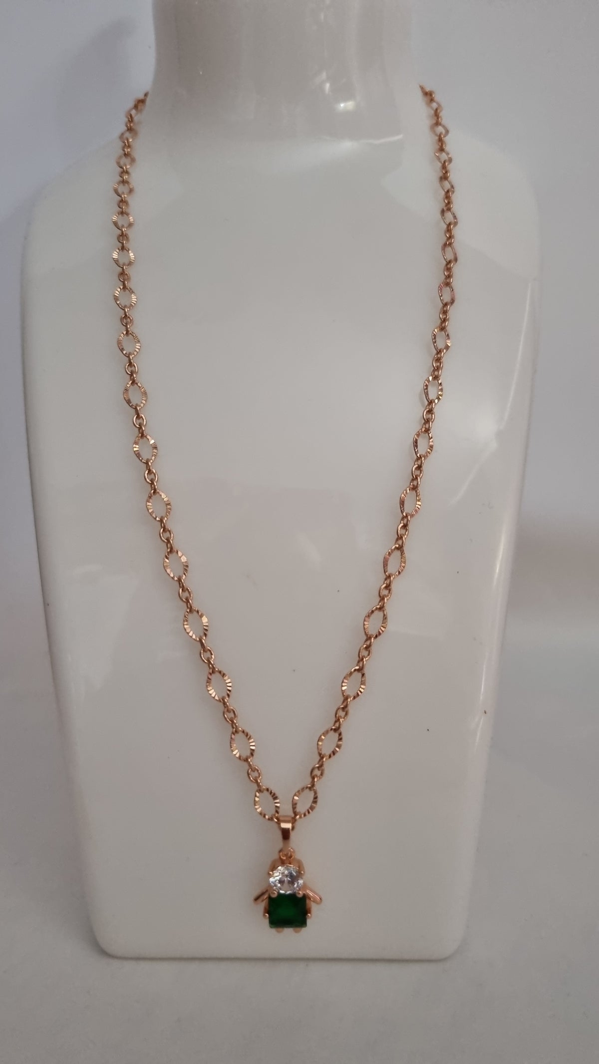 Rose gold plated jewellery set