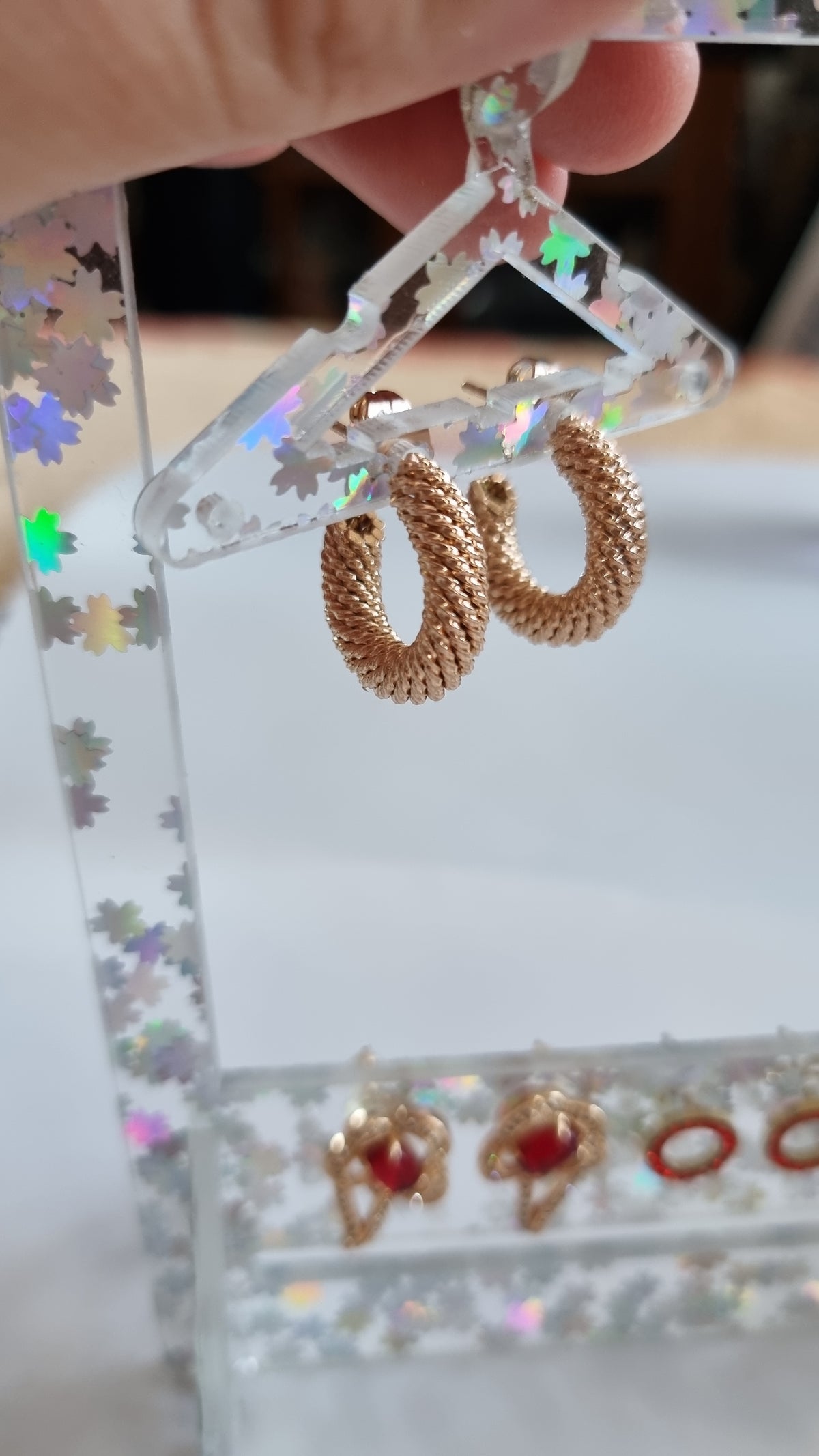 18kr.gold plated earrings