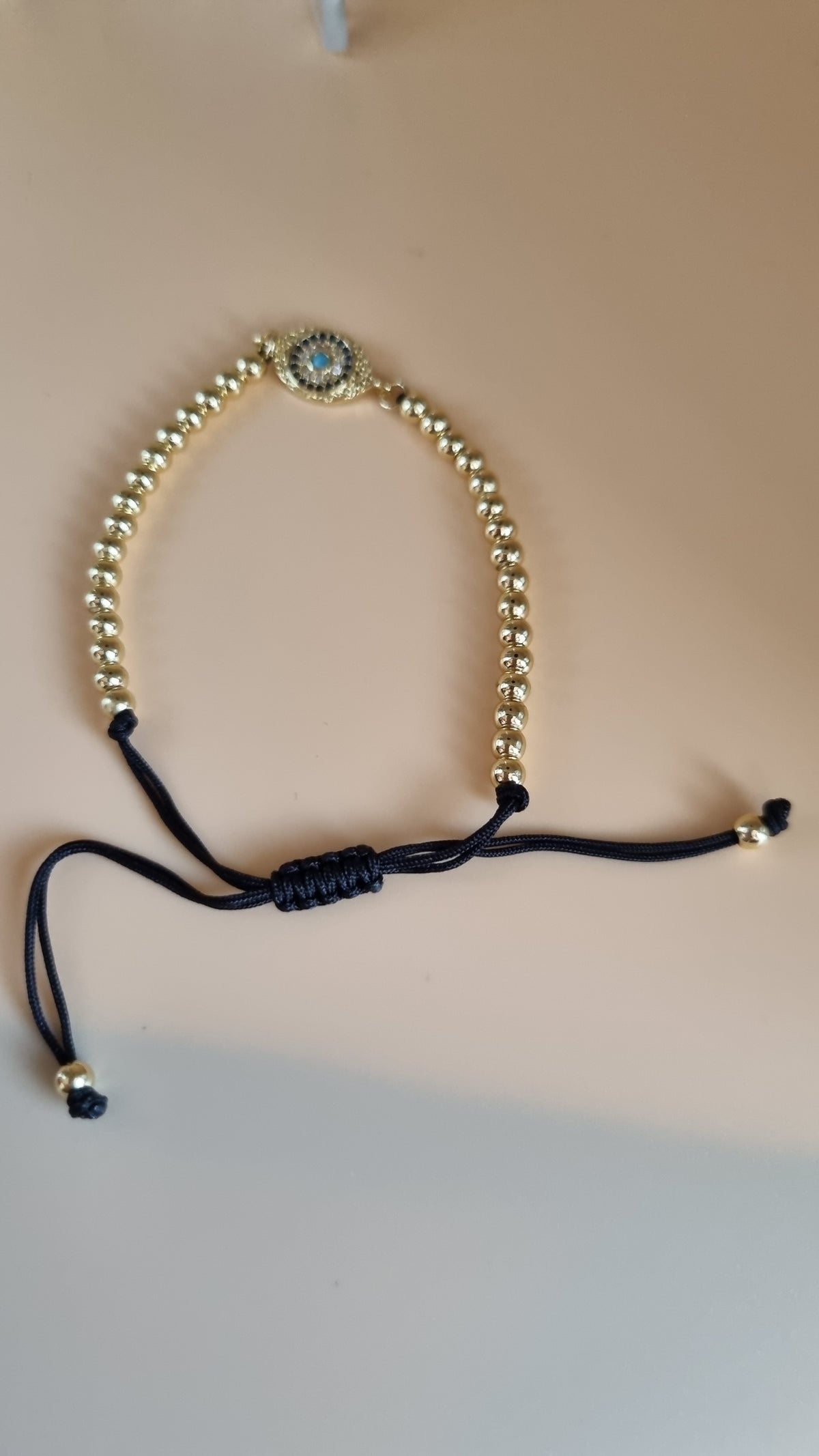 14kr.gold plated bracelet beads with zircon stone free nickel hypoallergenic waterproof