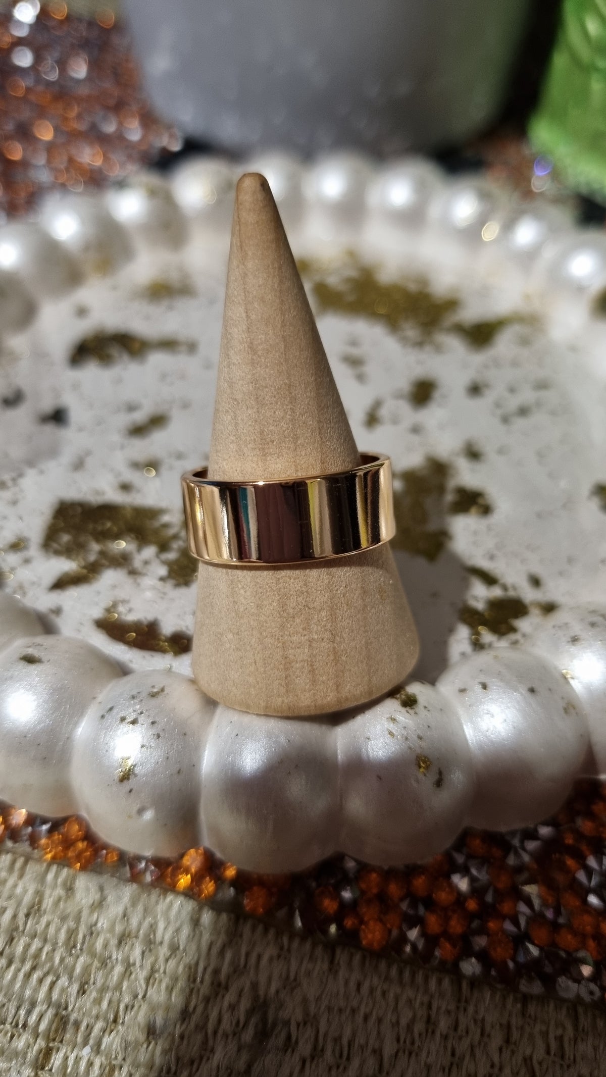 18kr gold plated rings unisex waterproof hypoallergenic