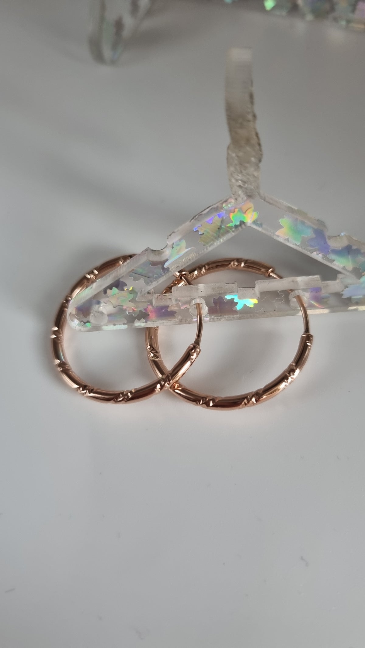 Earings rose gold plated