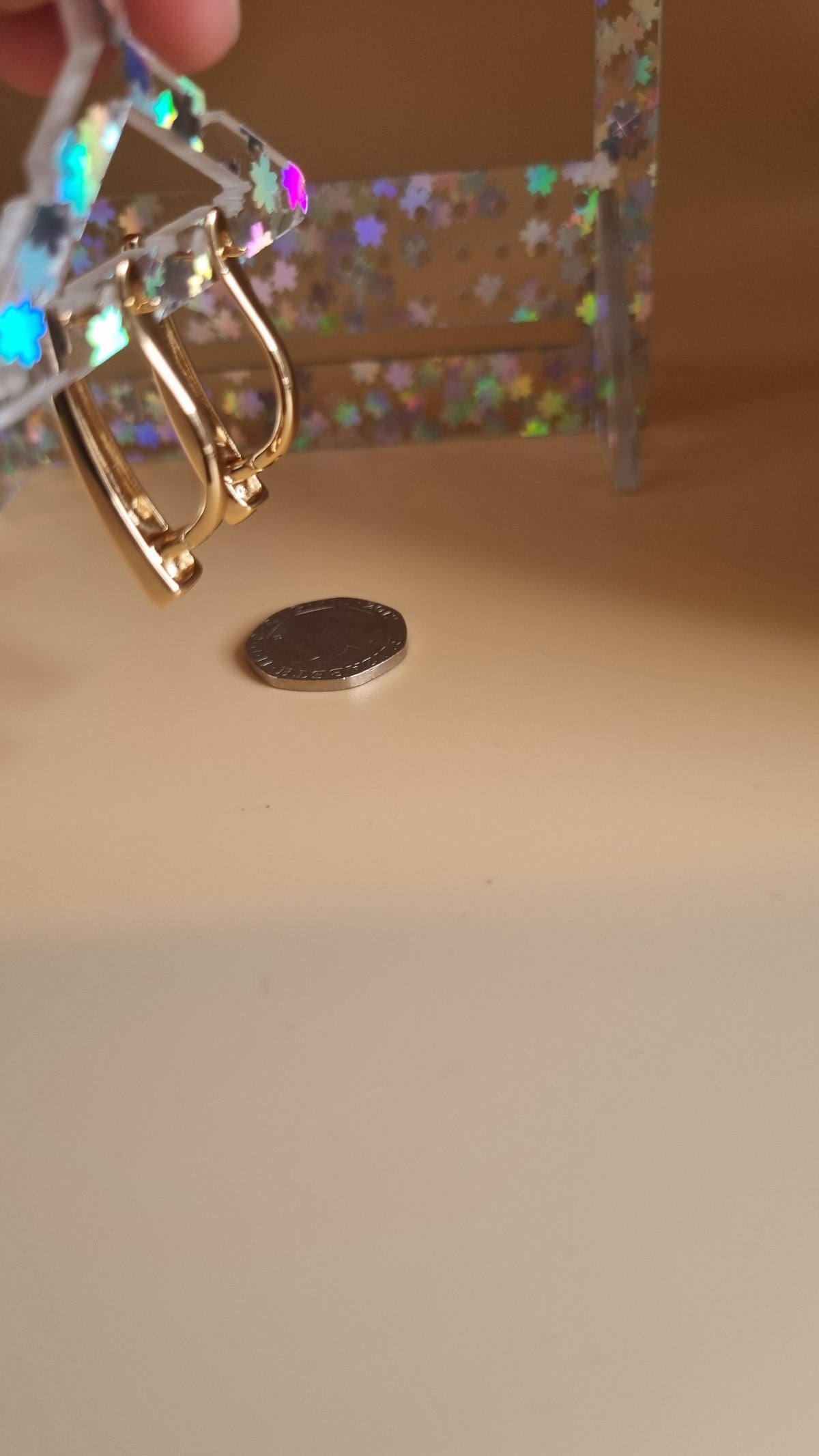 18kr.auksuoti auskarai, atsparūs vandeniui be nikelio, hipoalergiški