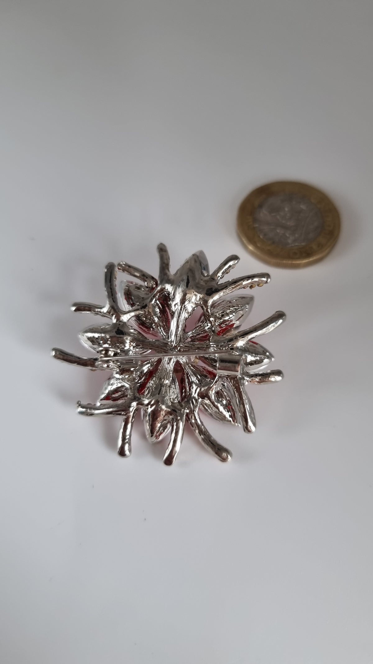 Sw.crystal brooche medical gold ,platinum plated