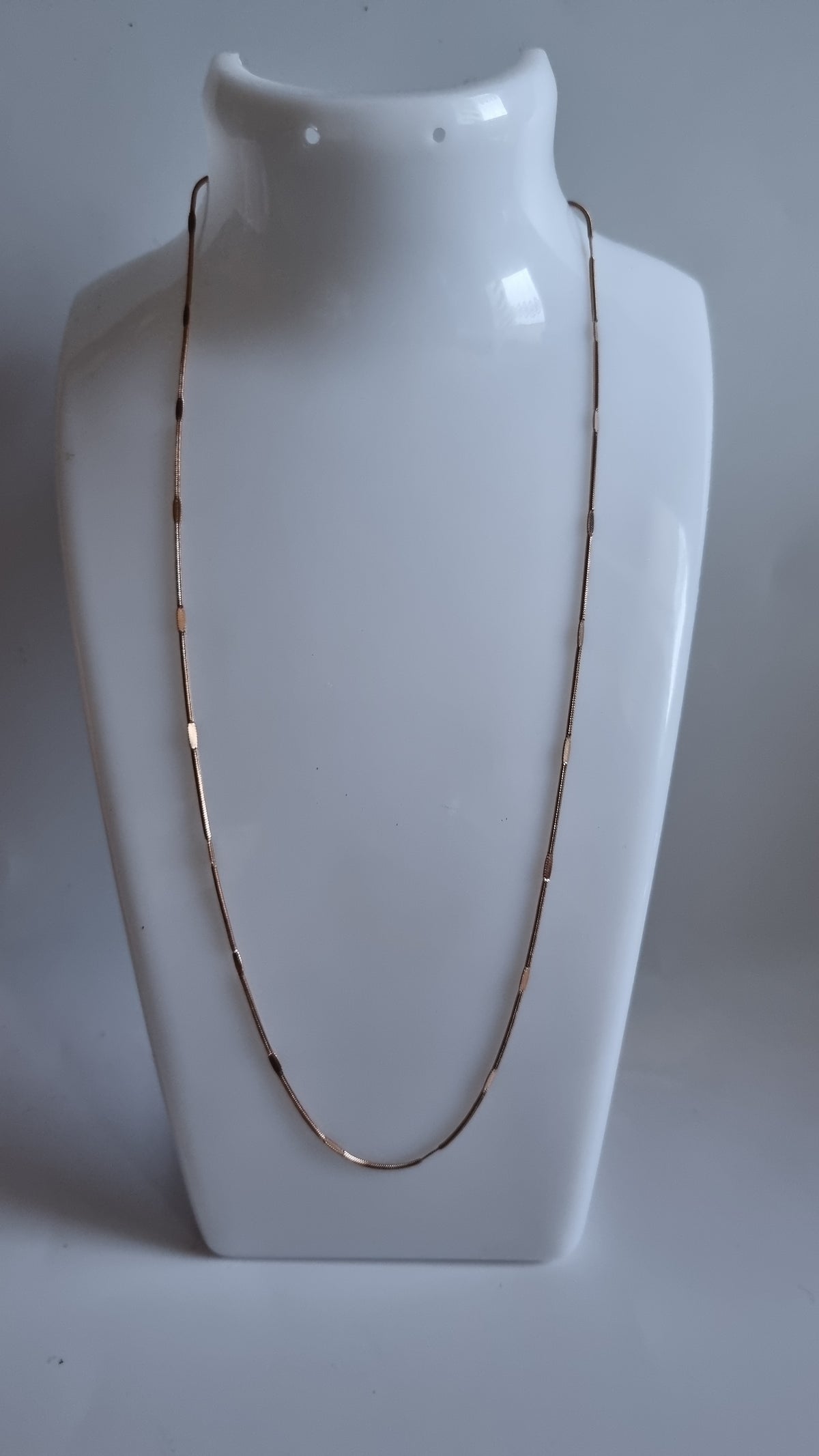 Stainless steel rose gold plated necklace chain unisex