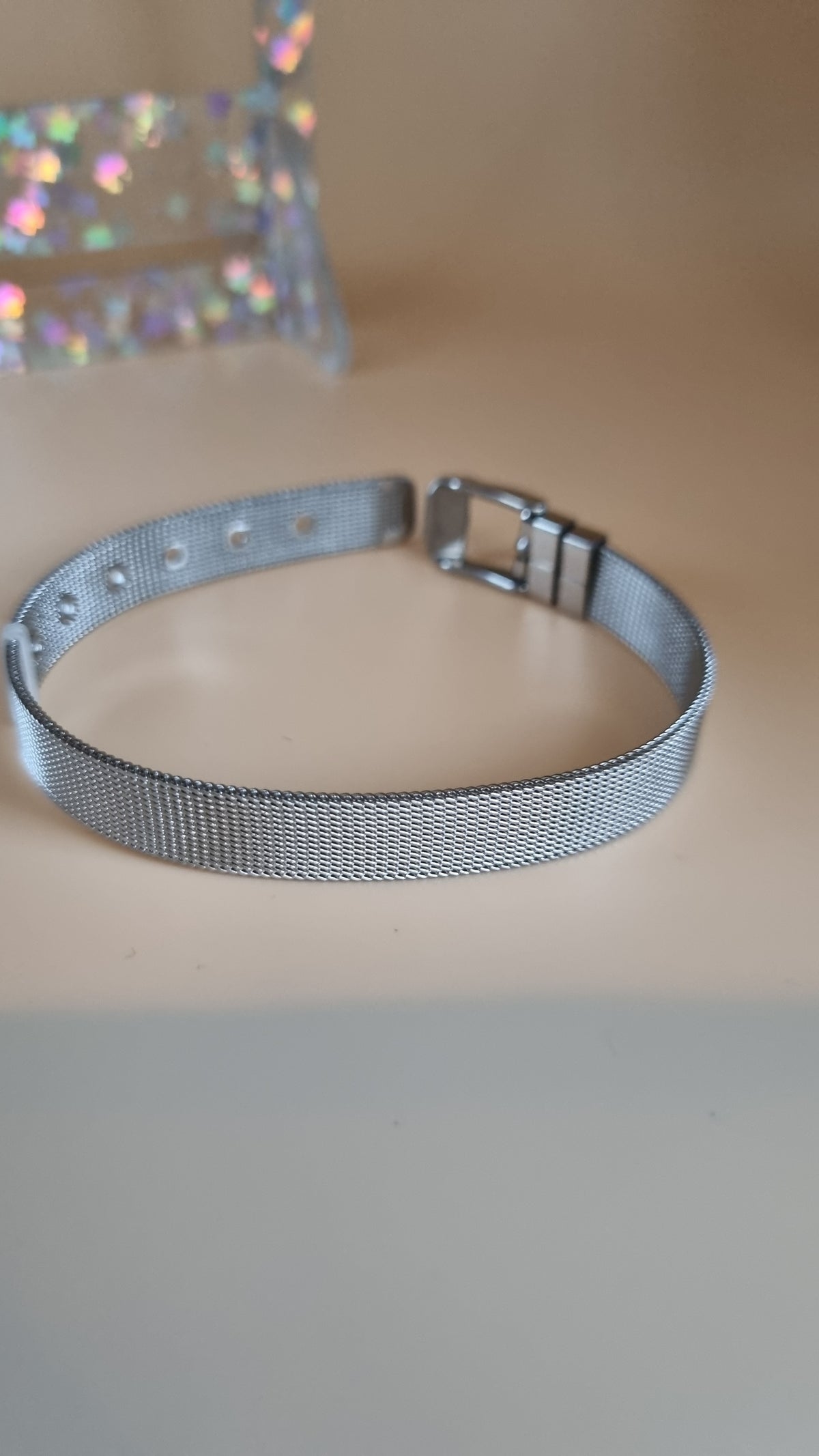 Platina padengta nerūdijančio plieno unisex plieno apyrankė, atspari vandeniui, hipoalerginė, be nikelio