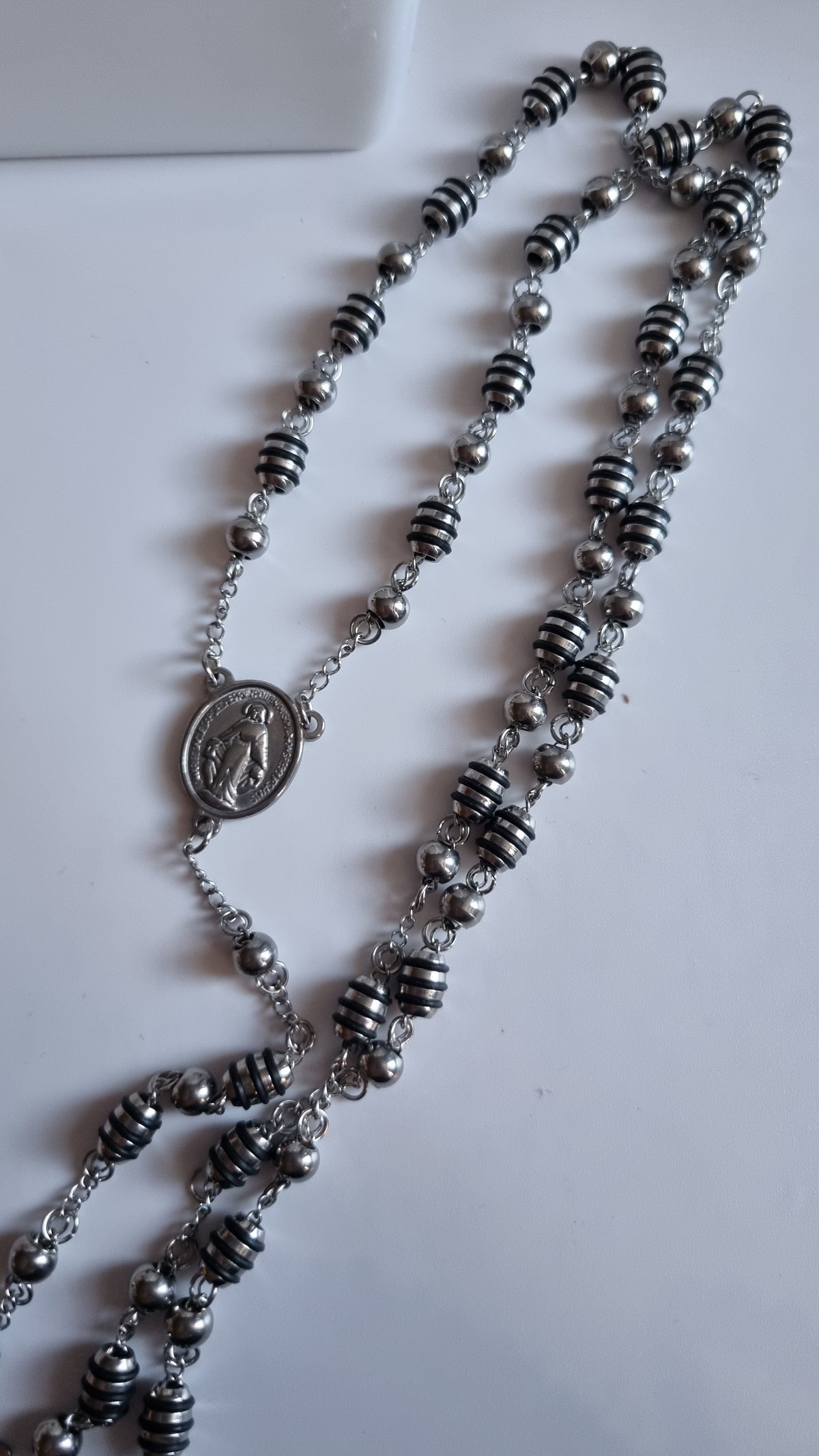 Men necklace stainless steel platinum plated