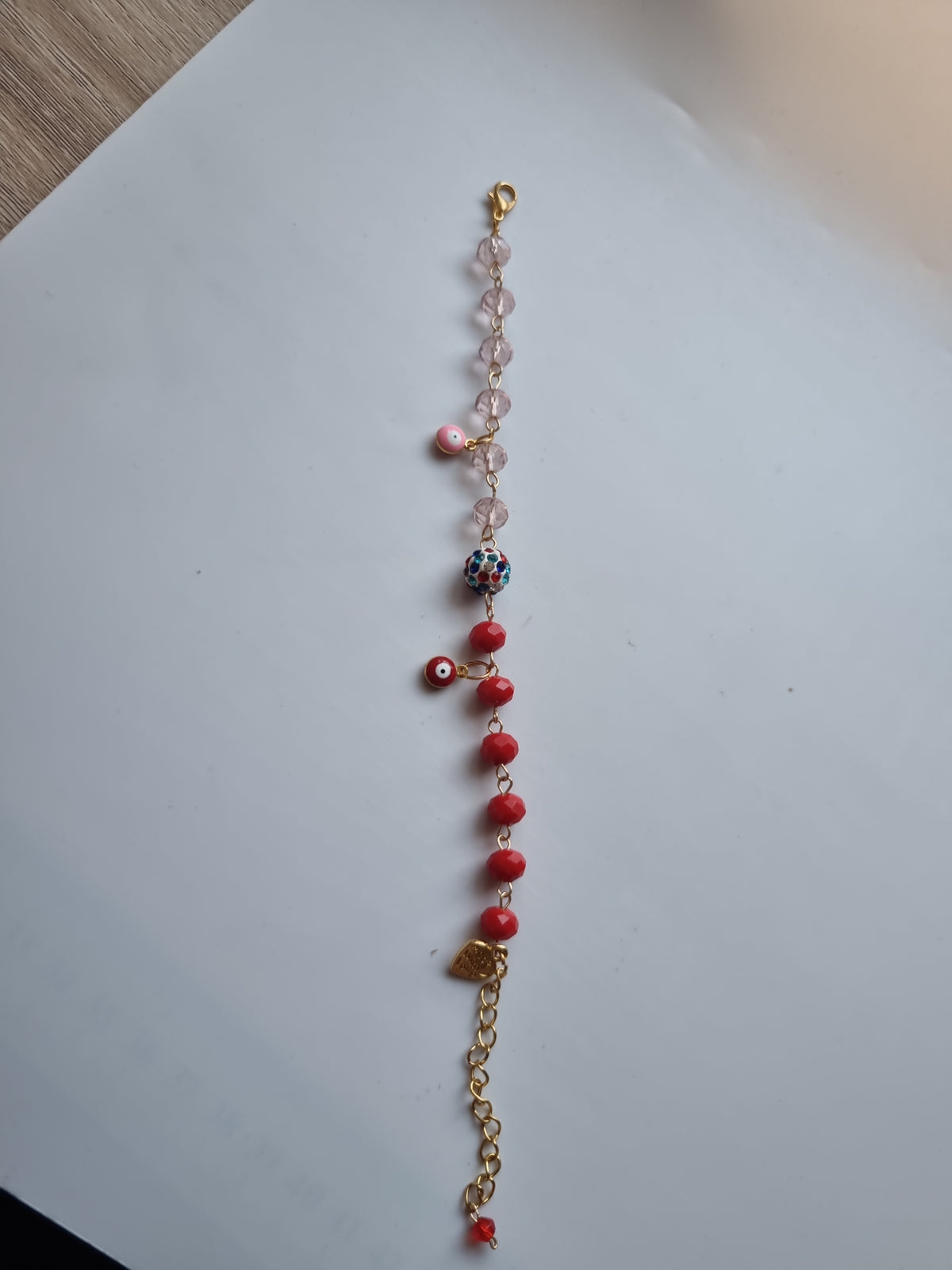 Handmade bracelets from glass beads made with love